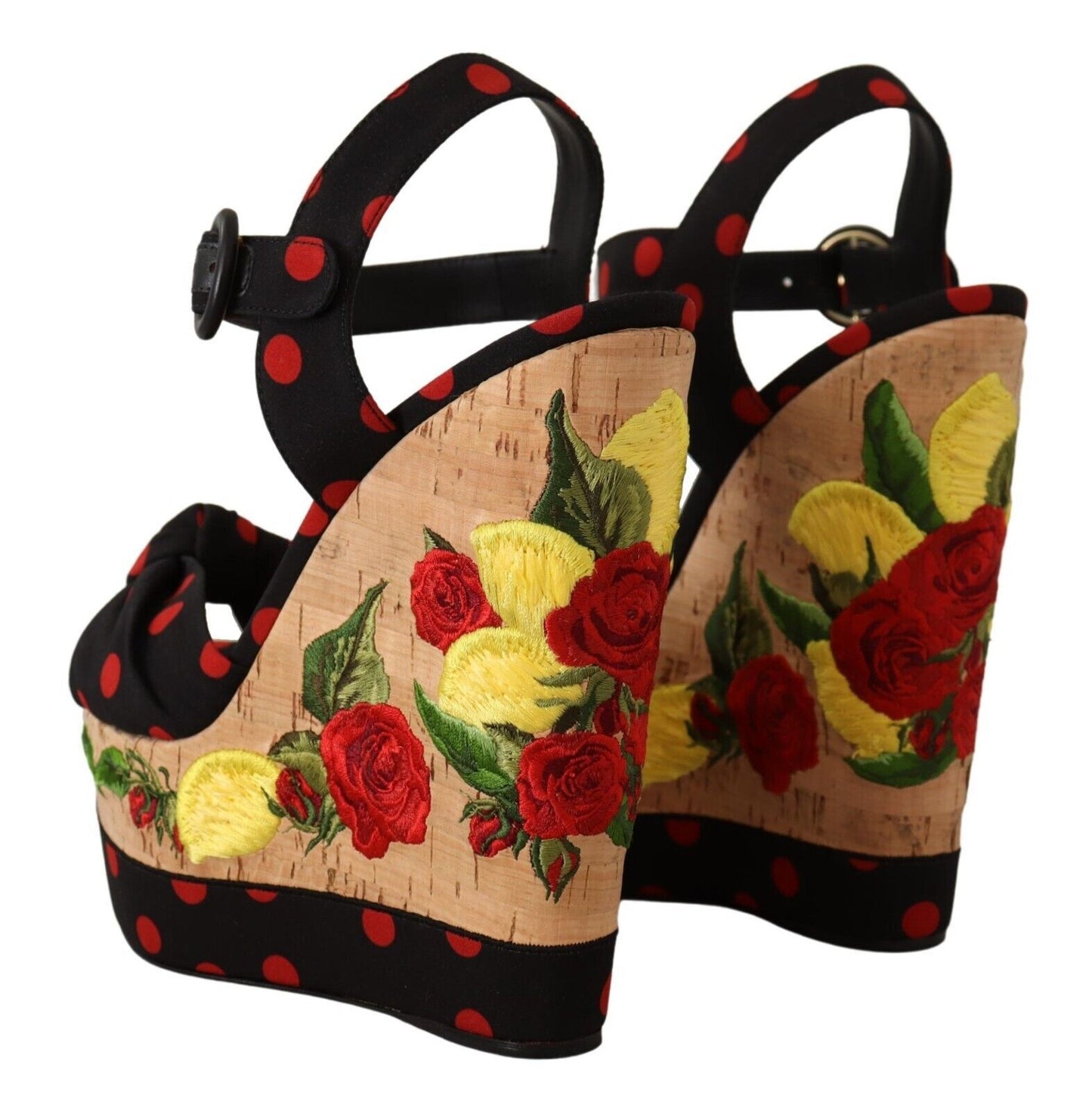 Dolce &amp; Gabbana Sandales compensées à plateforme multicolores Chaussures Charmeuse