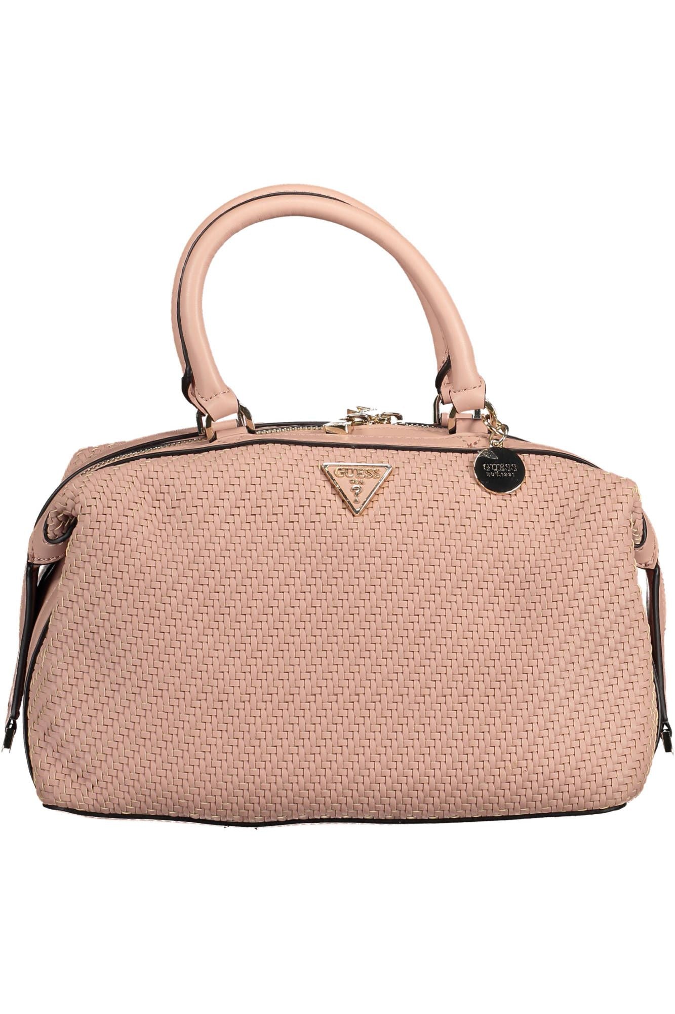 Guess Jeans Chic Pink Satchel with Contrasting Details