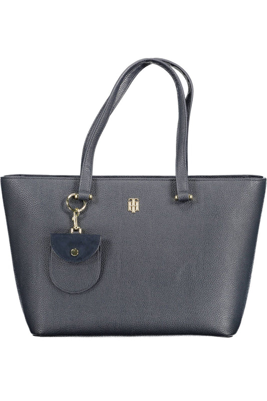 Tommy Hilfiger Elegant Blue Shoulder Bag with Coin Purse