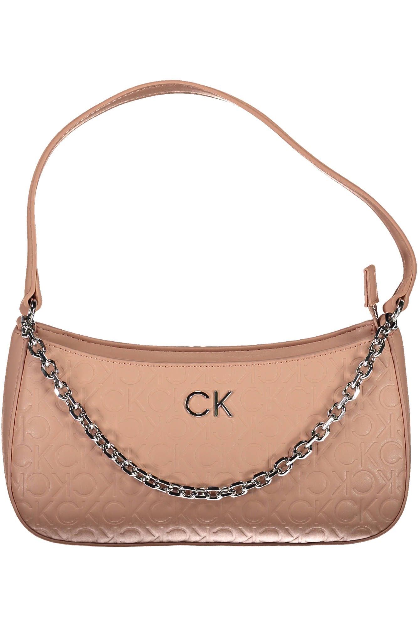 Calvin Klein Chic Pink Chain Handle Bag with Contrasting Details