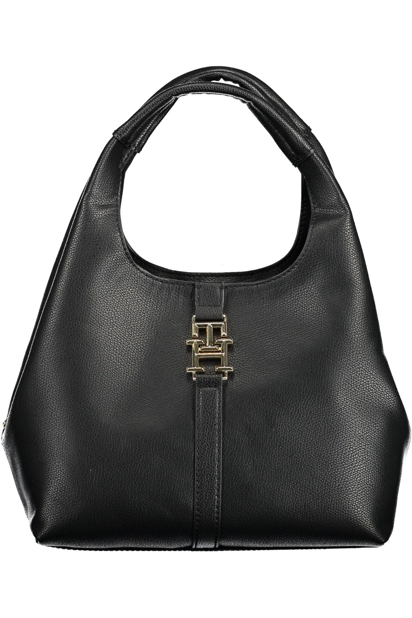 Tommy Hilfiger Elegant Black Shoulder Bag with Contrasting Details