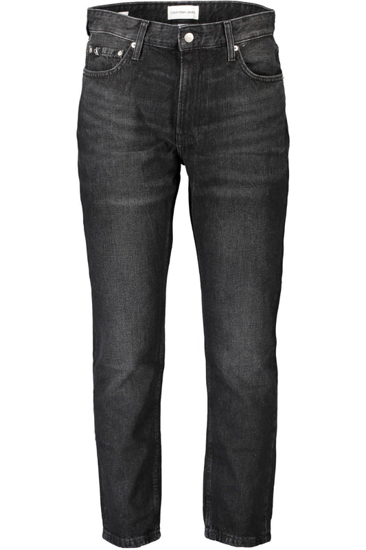 Calvin Klein Sleek Black Cotton Denim Jeans