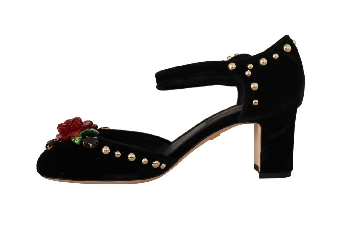 Dolce &amp; Gabbana Sandales à talons ornées de brides à la cheville noires