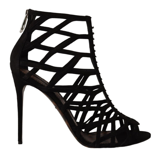 Dolce &amp; Gabbana Chaussures à talons aiguilles en daim noir Bette