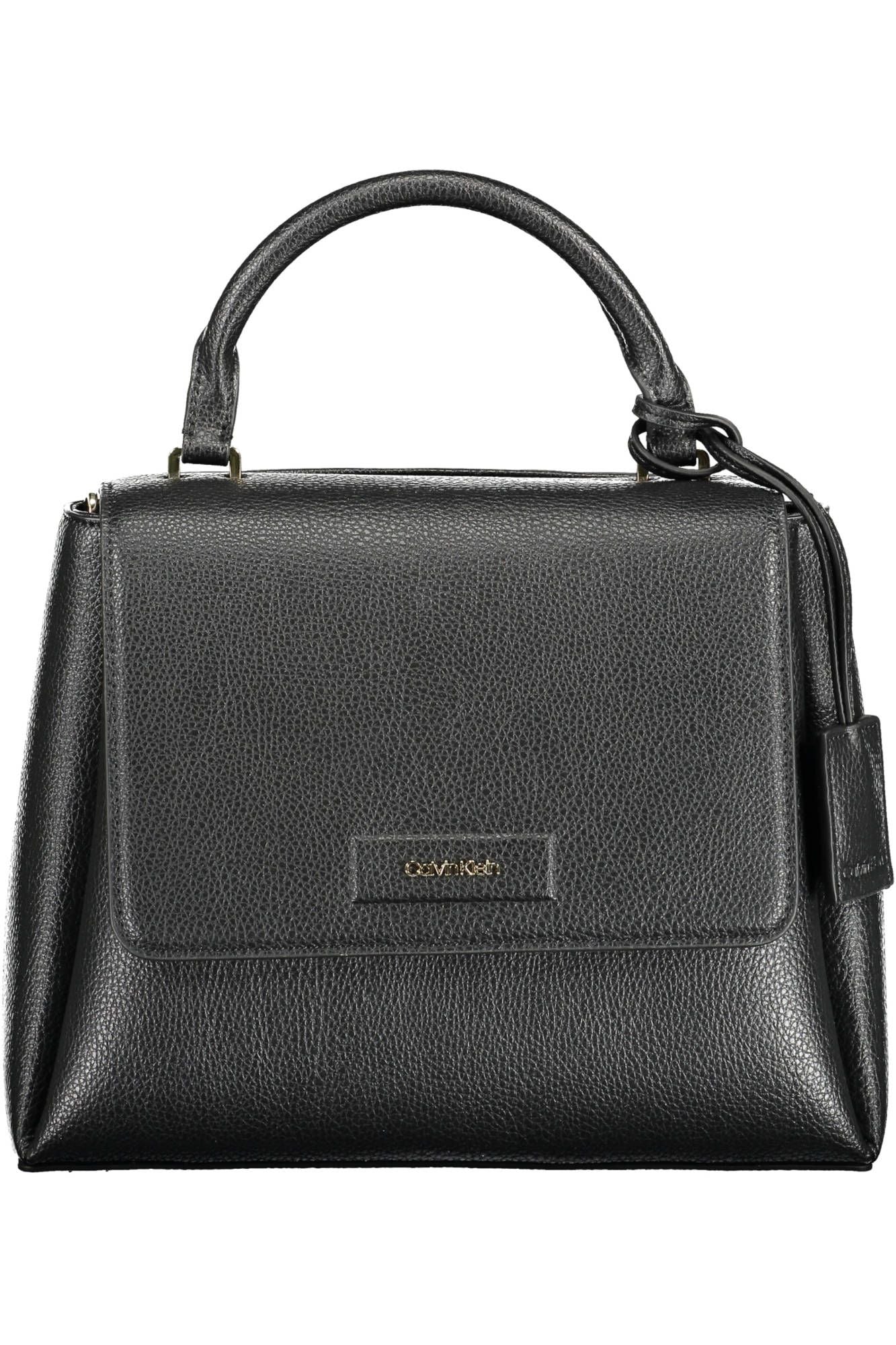 Calvin Klein Elegant Black Shoulder Bag with Magnetic Closure