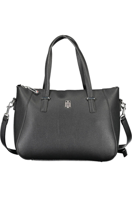 Tommy Hilfiger Chic Black Contrasting Detail Tote Bag