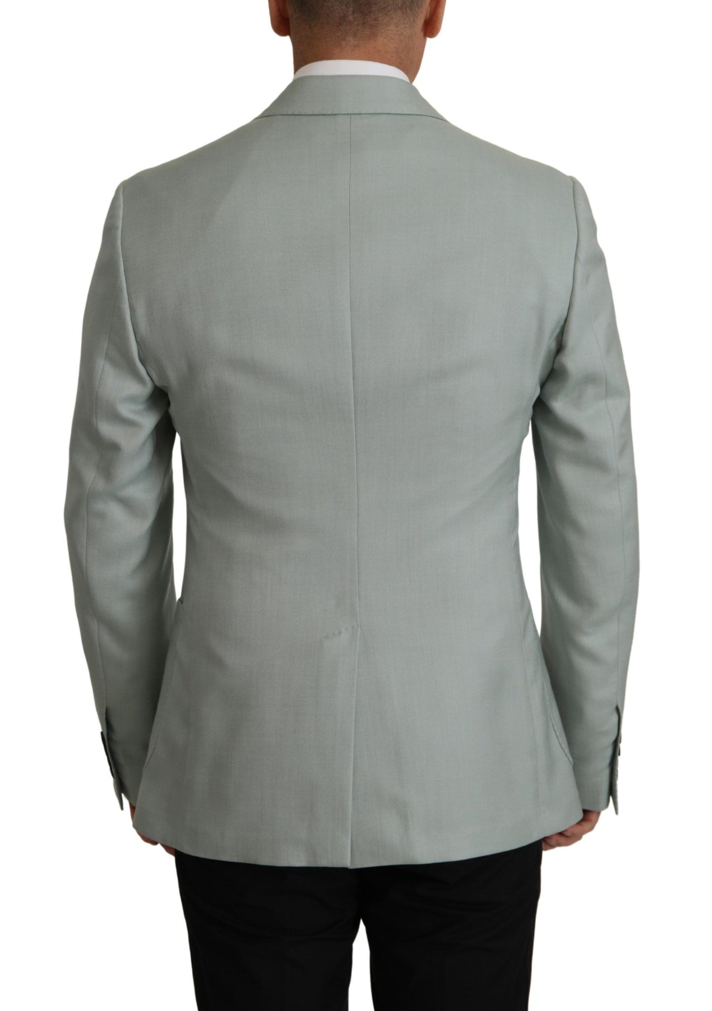 Dolce &amp; Gabbana Blazer en soie et cachemire vert clair