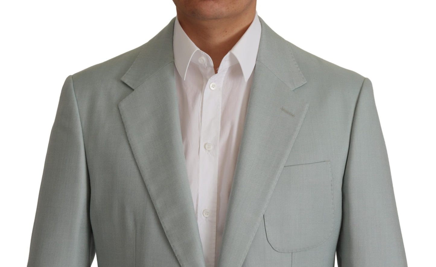 Dolce &amp; Gabbana Blazer en soie et cachemire vert clair