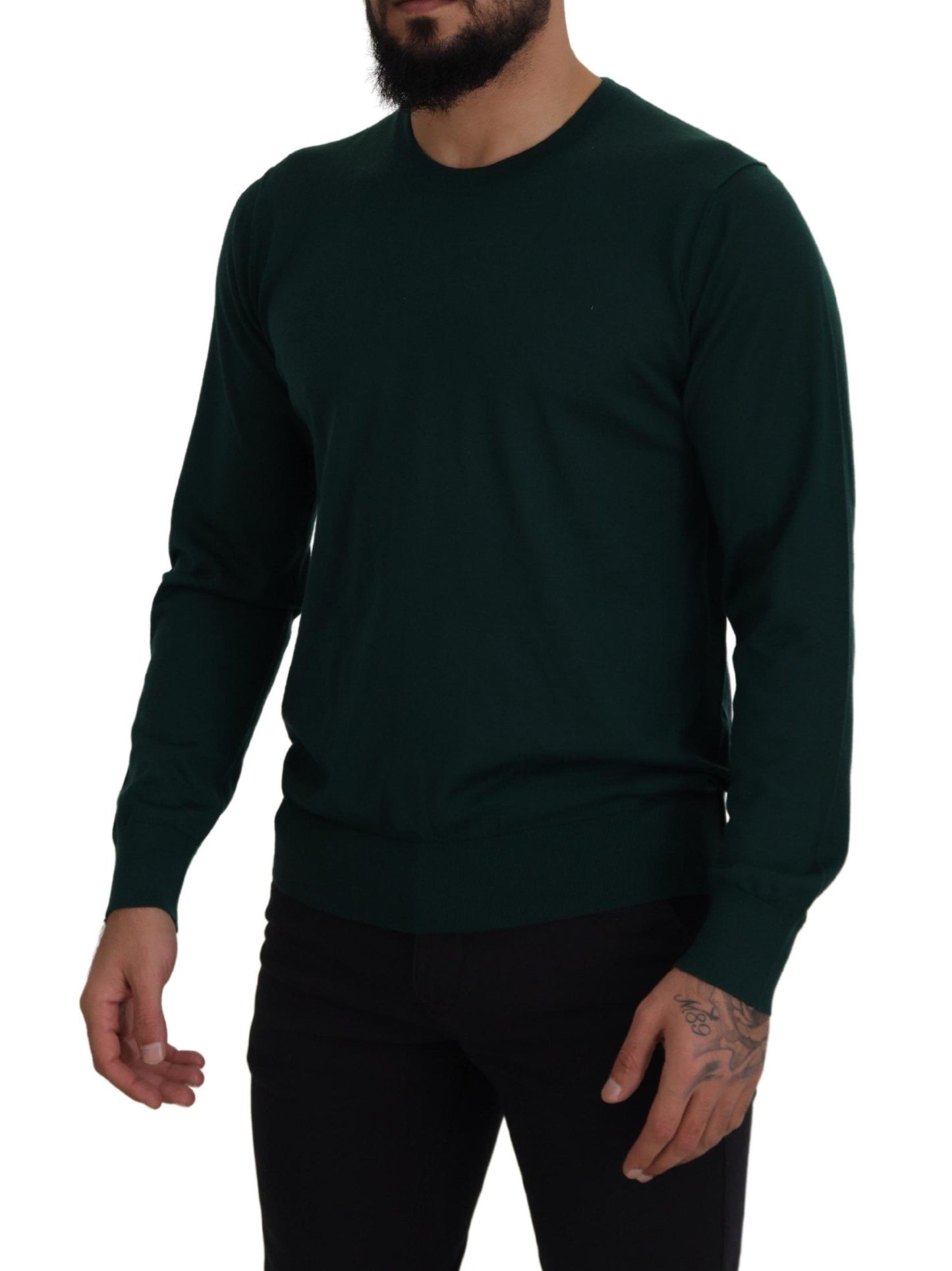 Dolce &amp; Gabbana Pull à col rond en cachemire vert