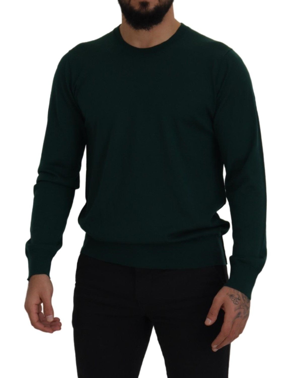 Dolce &amp; Gabbana Pull à col rond en cachemire vert