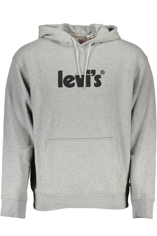 Levi's Classic Gray Hooded Sweatshirt