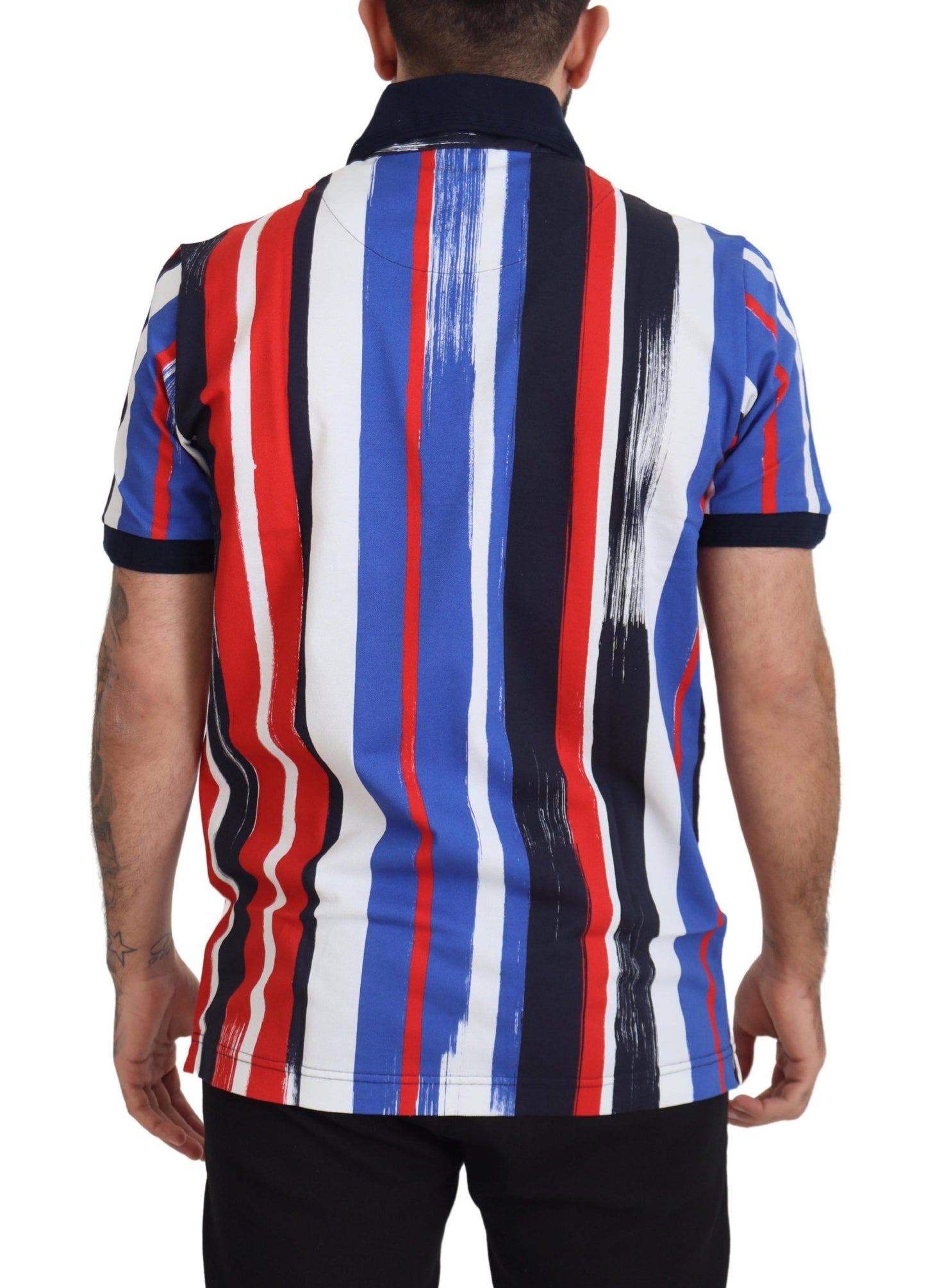 Dolce &amp; Gabbana T-shirt polo en coton multicolore