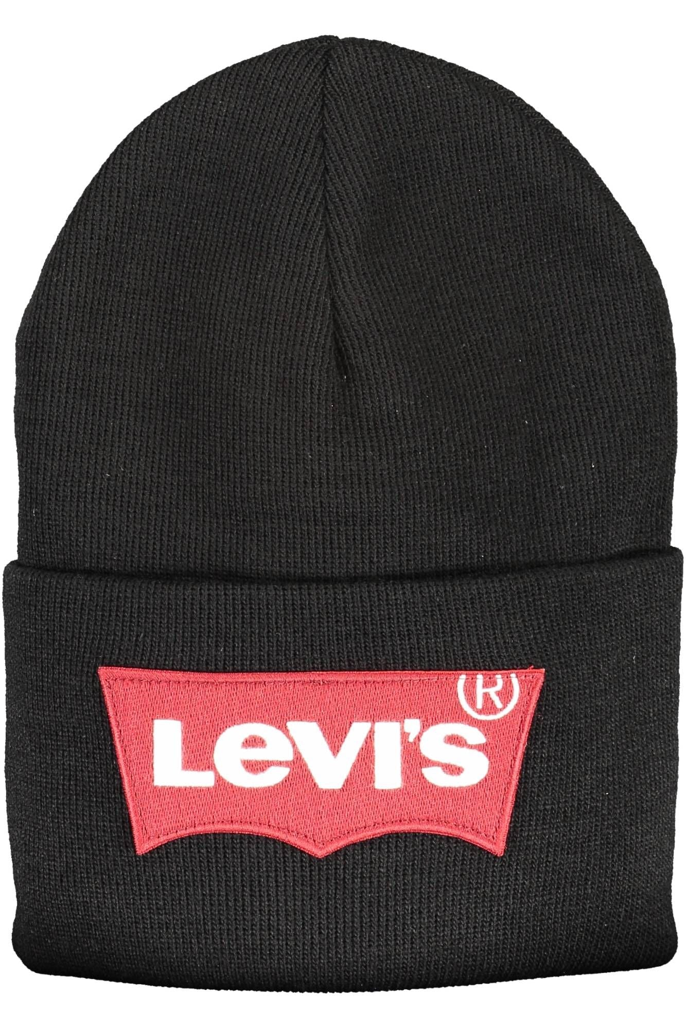 Levi's Sleek Black Acrylic Logo Cap