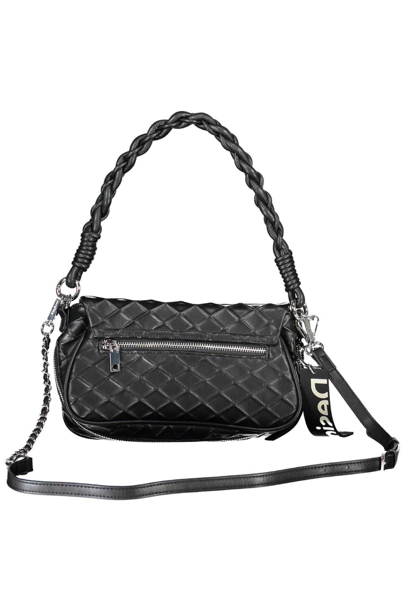 Desigual Chic Black Expandable Shoulder Bag