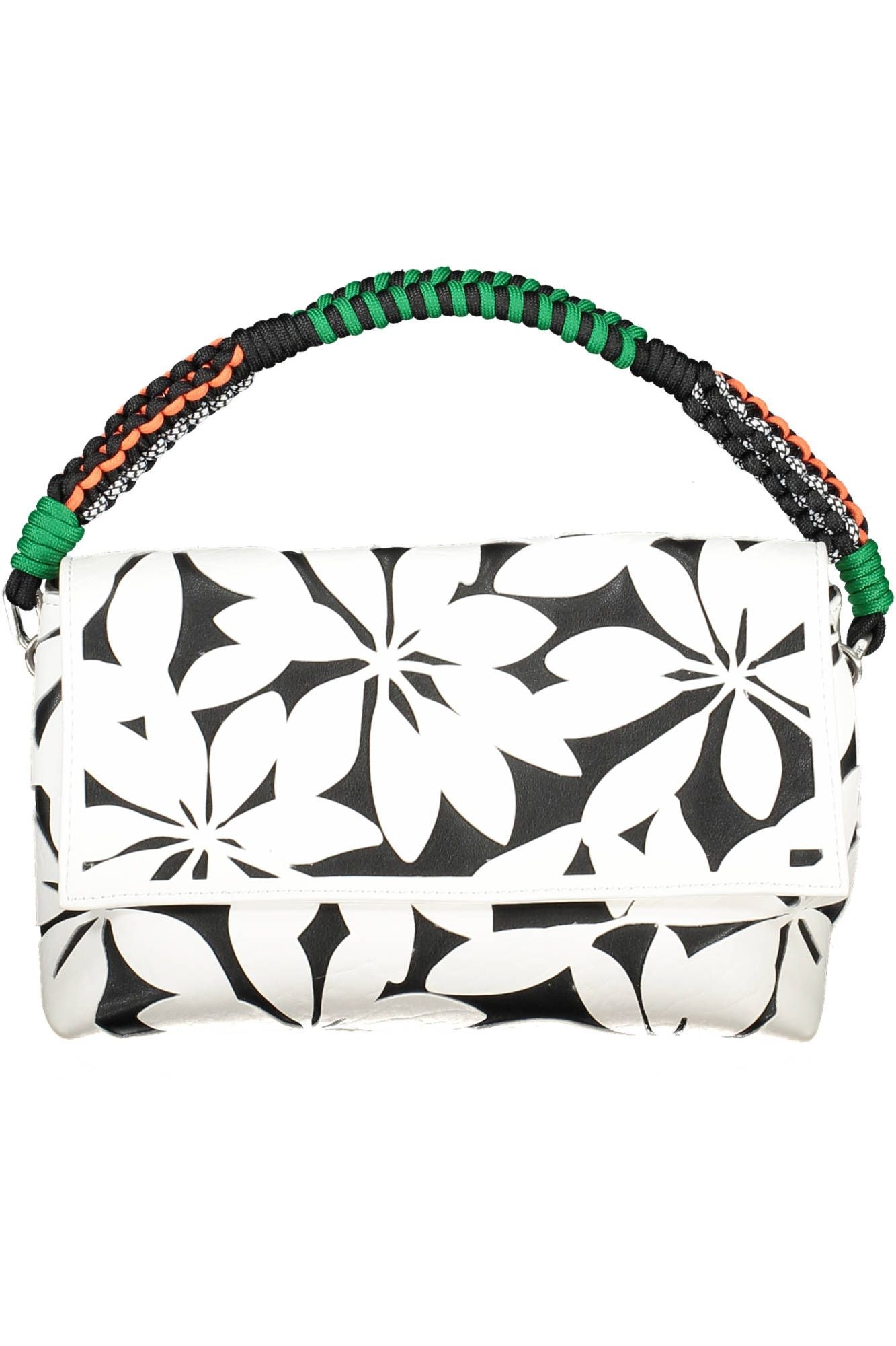 Desigual Chic White Contrasting Detail Shoulder Bag