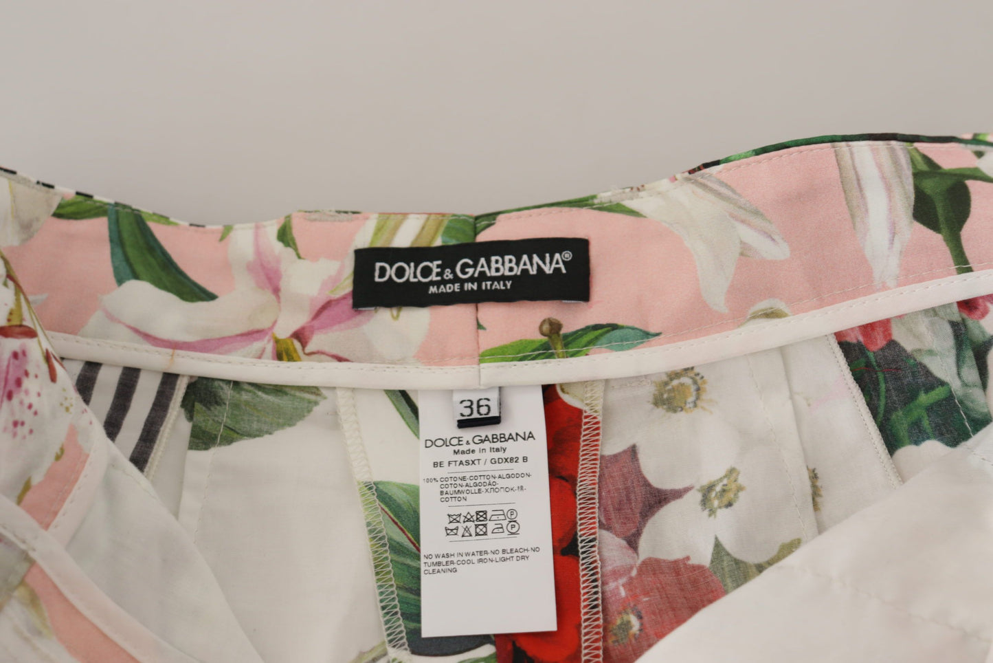 Dolce &amp; Gabbana Short taille haute multicolore