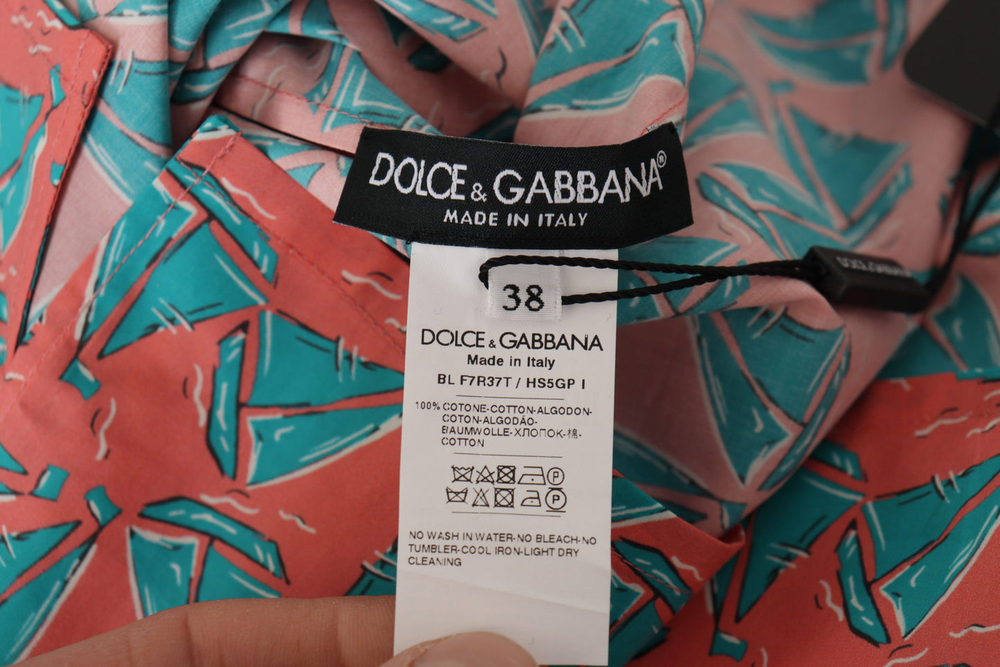 Dolce &amp; Gabbana T-shirt en coton à imprimé voilier rose