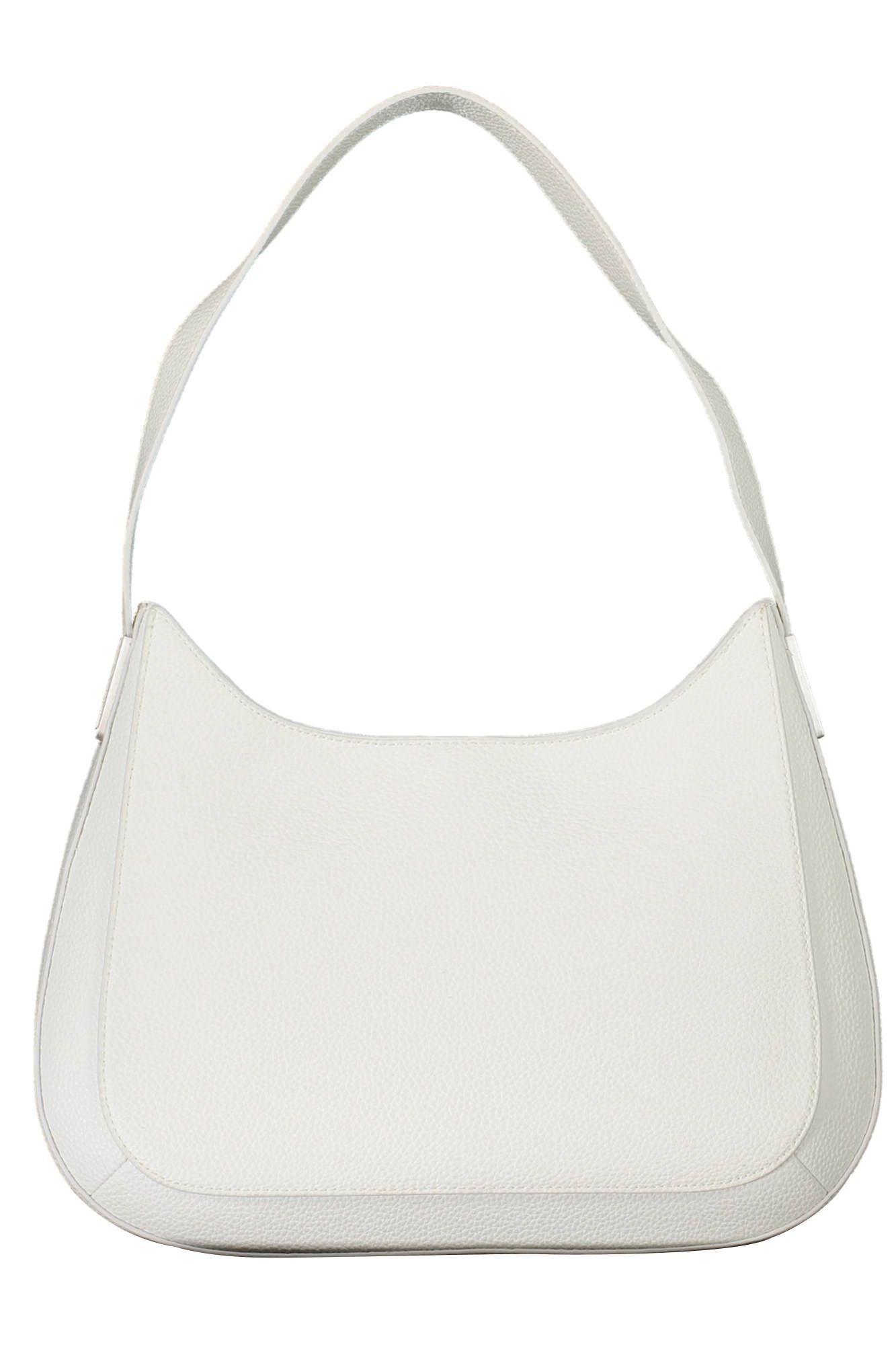 Calvin Klein Chic White Shoulder Bag with Contrasting Details