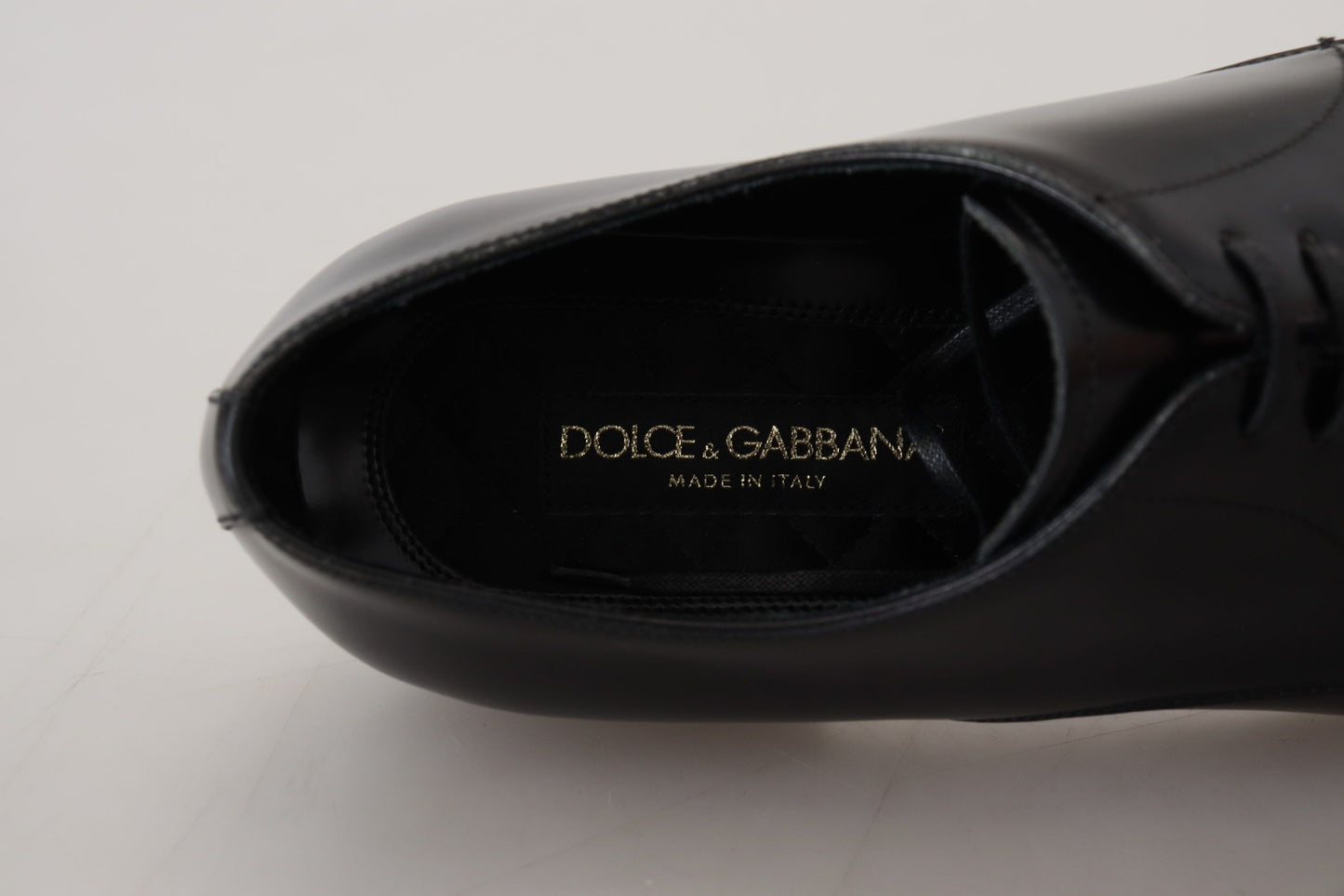 Dolce &amp; Gabbana – Formelle Schuhe aus schwarzem Leder