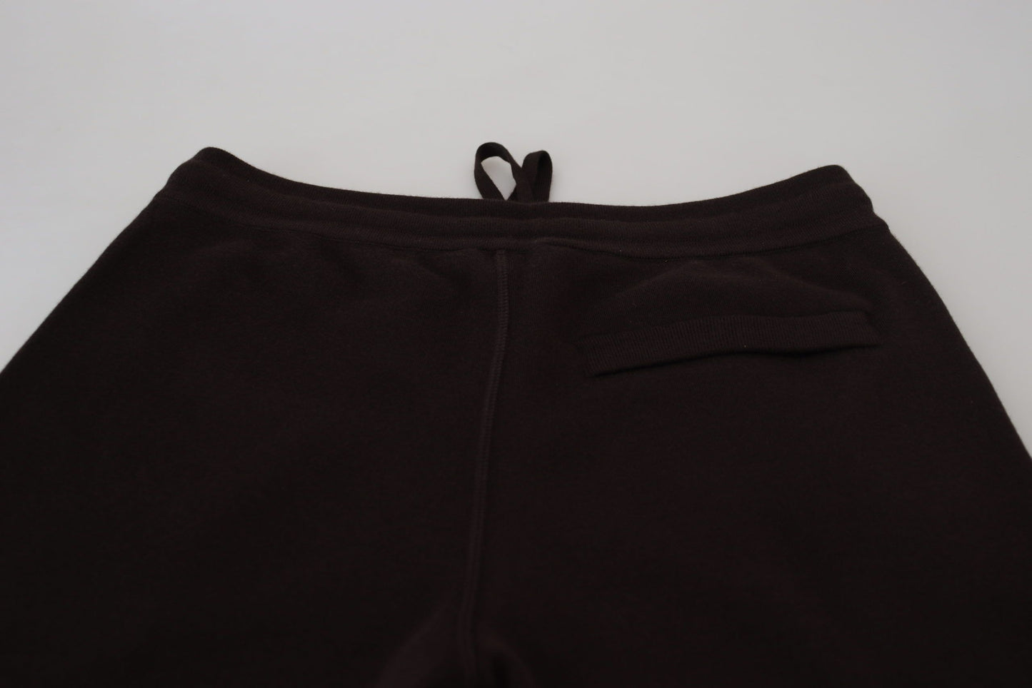 Dolce &amp; Gabbana Braune Kaschmirhose, Hose mit Kordelzug