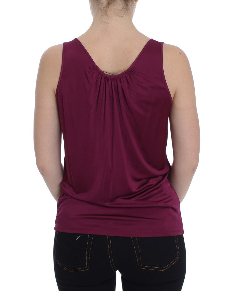 PLEIN SUD Blouse Top Sans Manches Violet