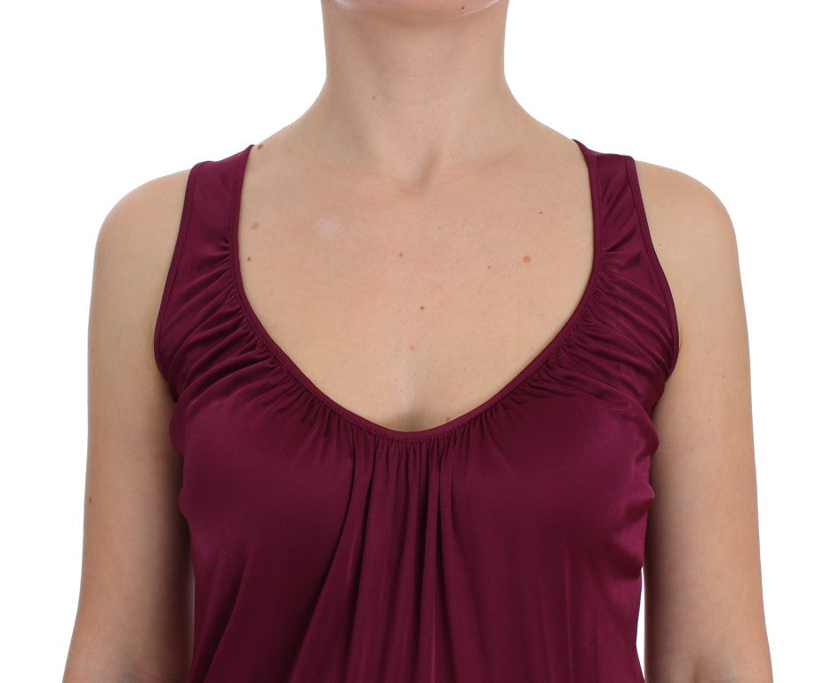 PLEIN SUD Blouse Top Sans Manches Violet