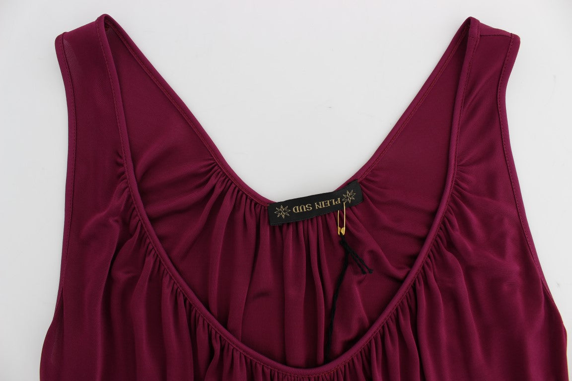 PLEIN SUD Blouse Top Sans Manches Violet