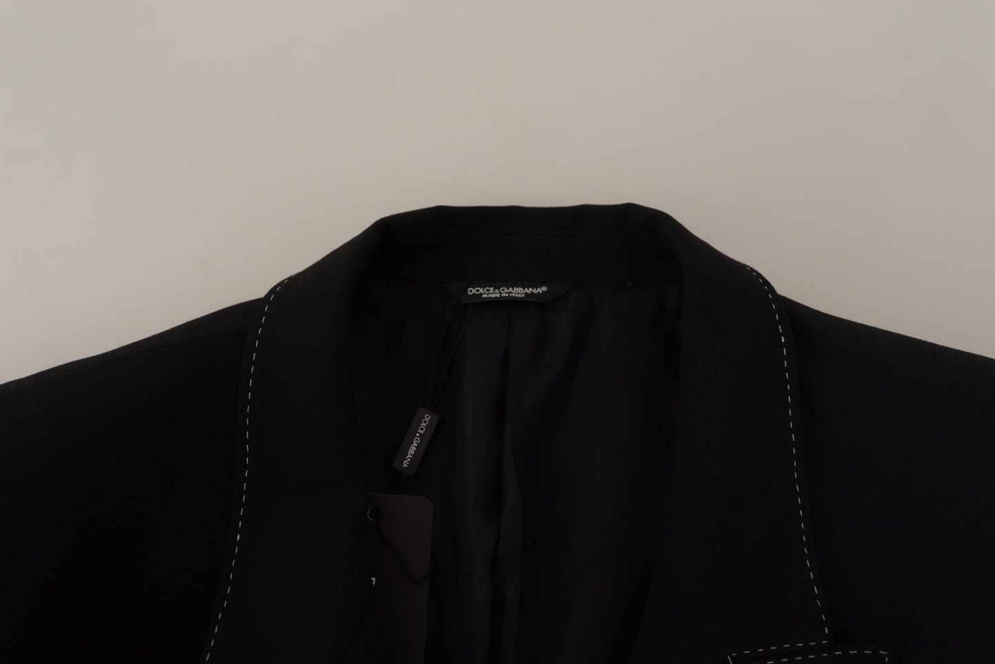 Dolce &amp; Gabbana Veste blazer noire à double boutonnage