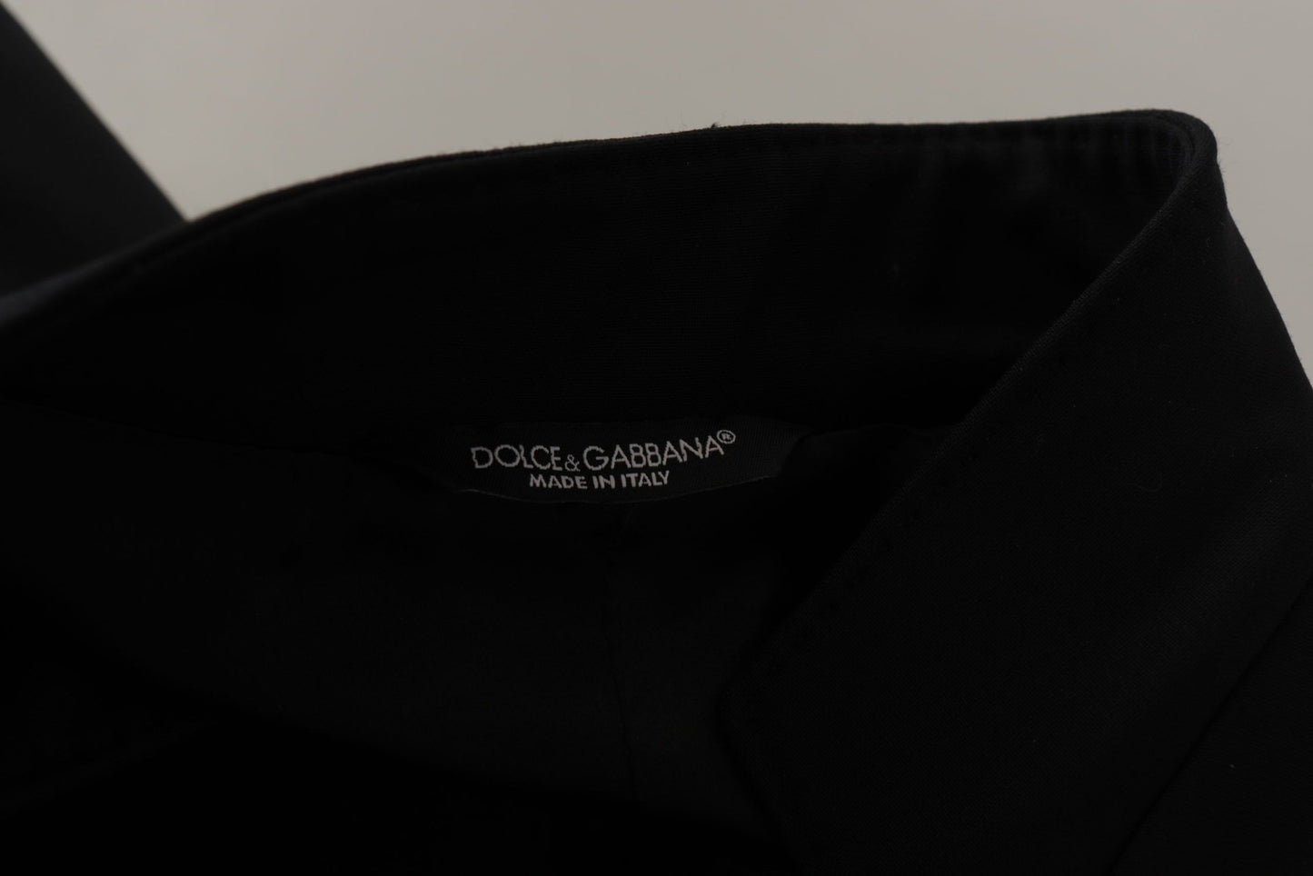 Dolce &amp; Gabbana Manteau à simple boutonnage en laine noire Blazer homme