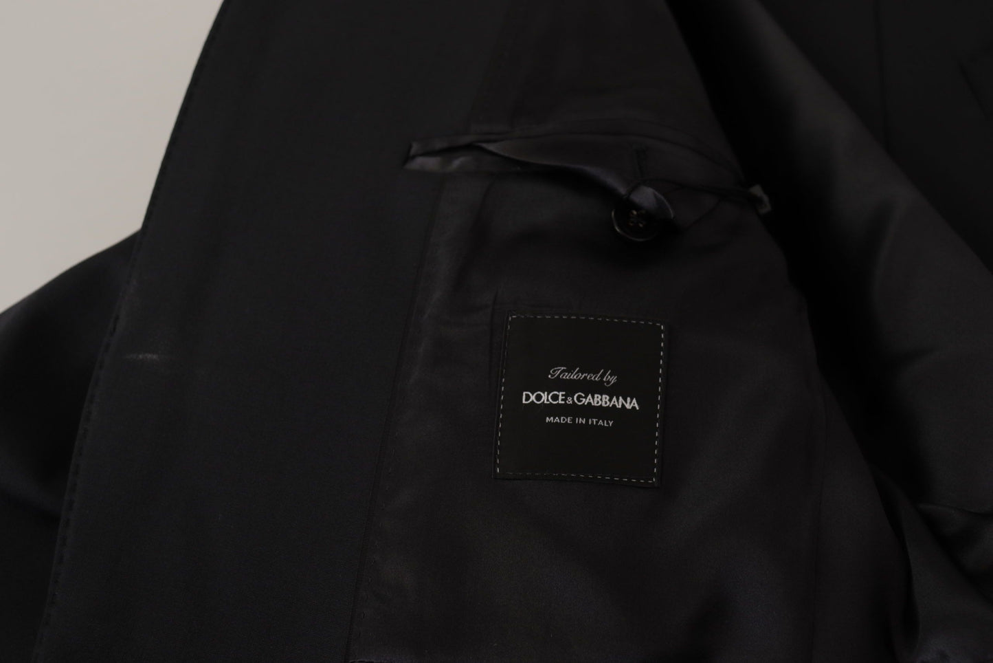 Dolce &amp; Gabbana Manteau à simple boutonnage en laine noire Blazer homme