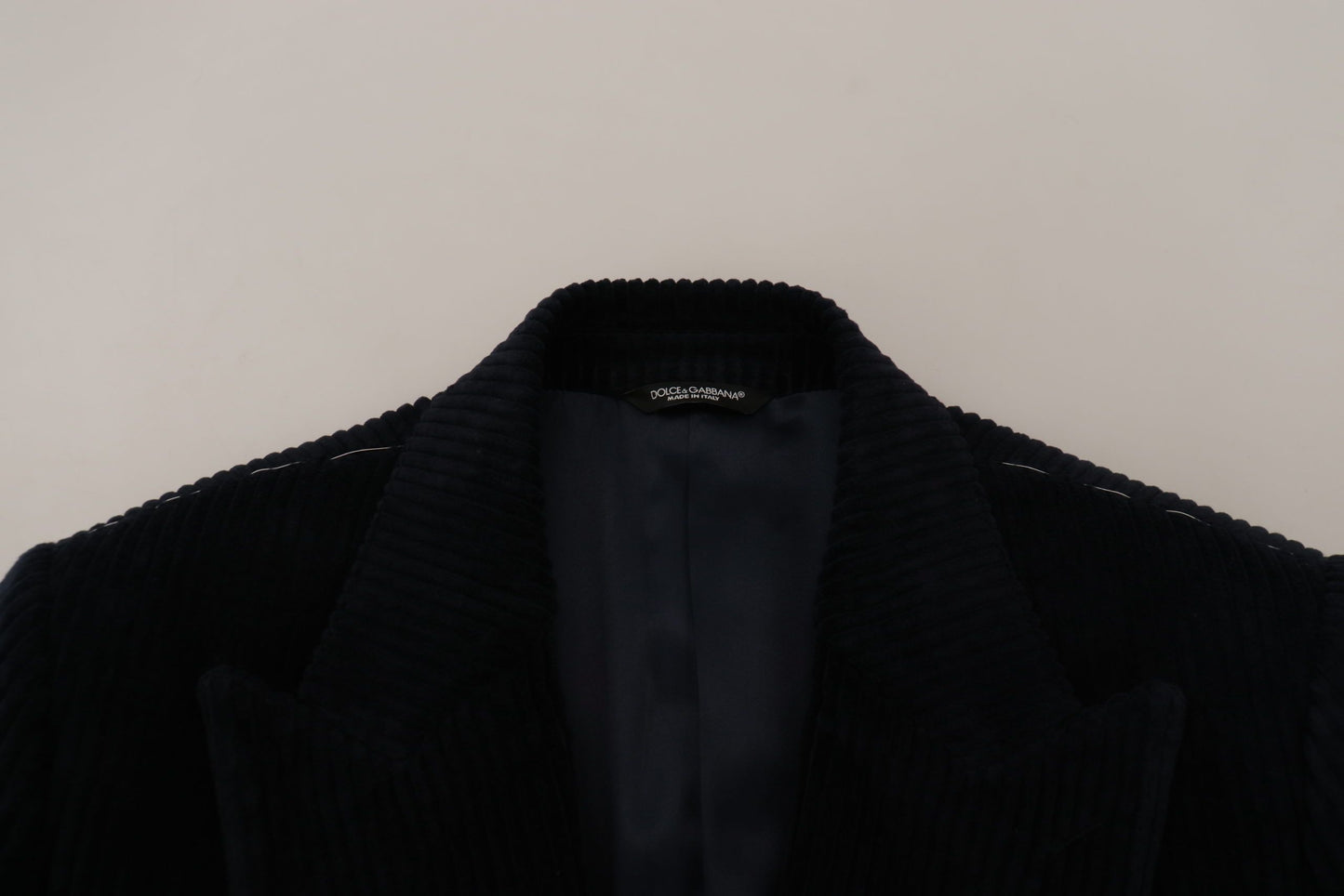 Dolce &amp; Gabbana Cardigan en coton noir manteau long veste homme