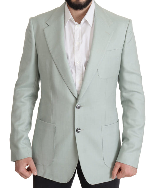 Dolce &amp; Gabbana Veste Blazer en Cachemire Vert