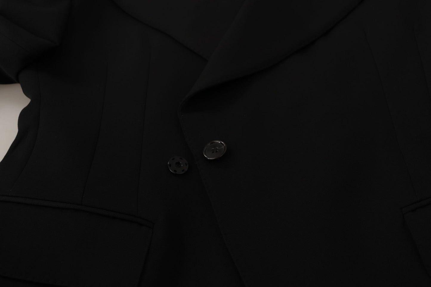 Dolce &amp; Gabbana Blazer veste simple boutonnage en laine noire