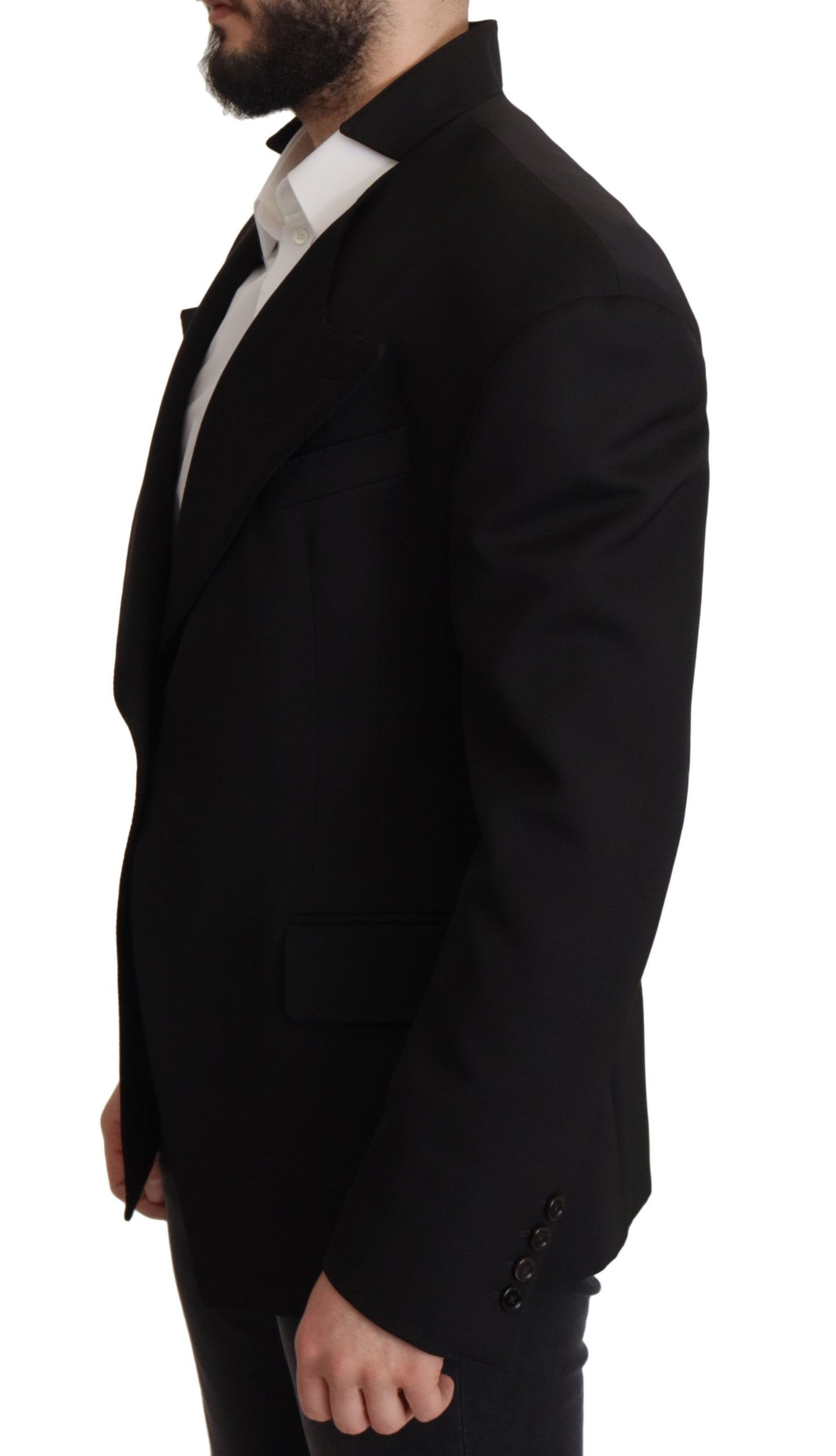 Dolce &amp; Gabbana Blazer veste simple boutonnage en laine noire