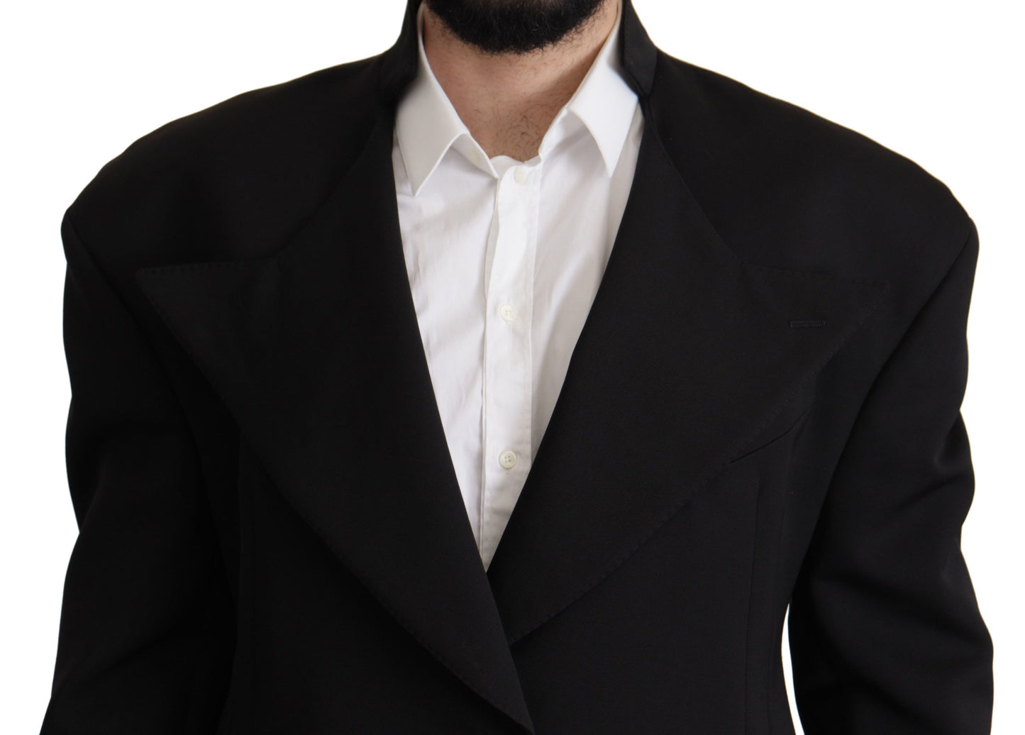 Dolce &amp; Gabbana Blazer veste simple boutonnage en laine noire