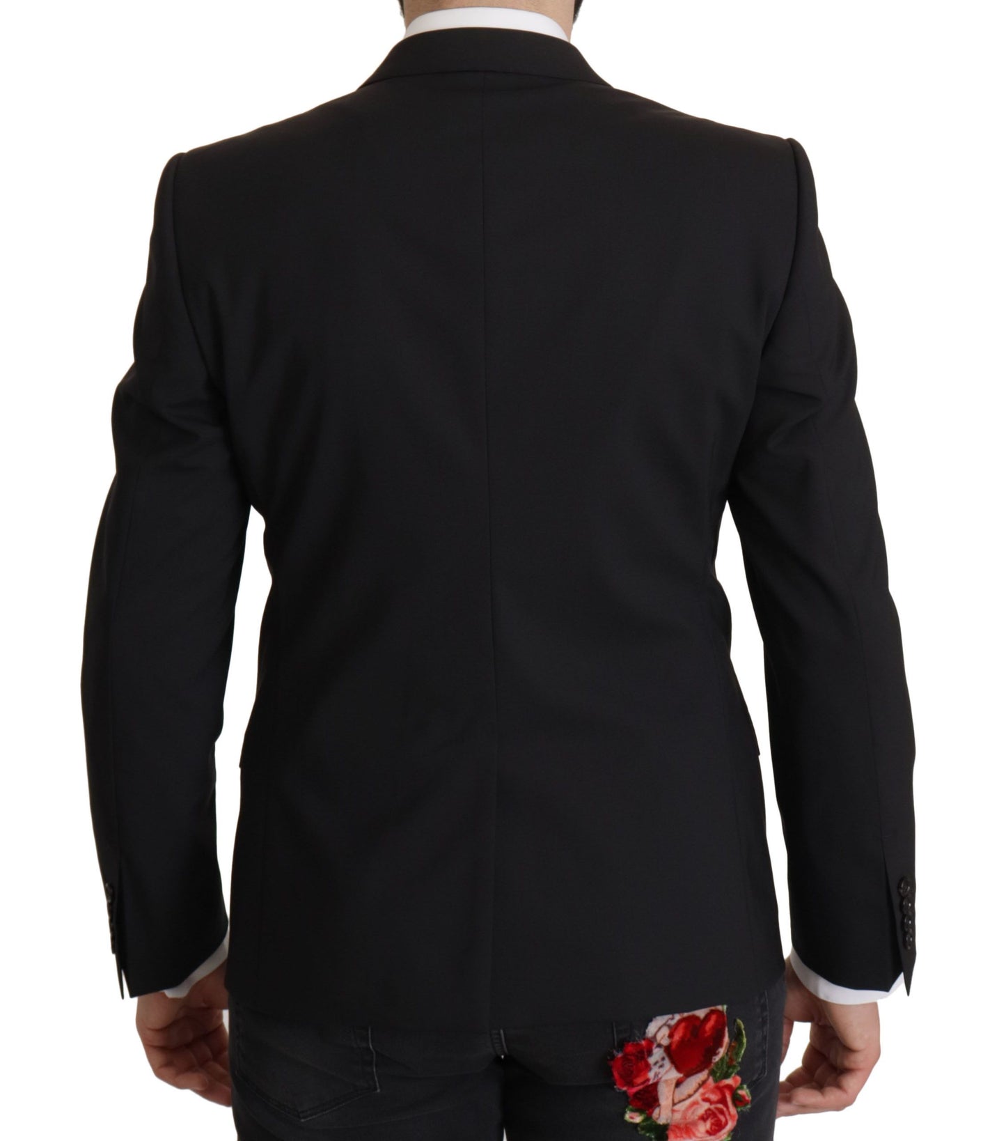 Dolce &amp; Gabbana Veste noire à simple boutonnage Blazer MARTINI