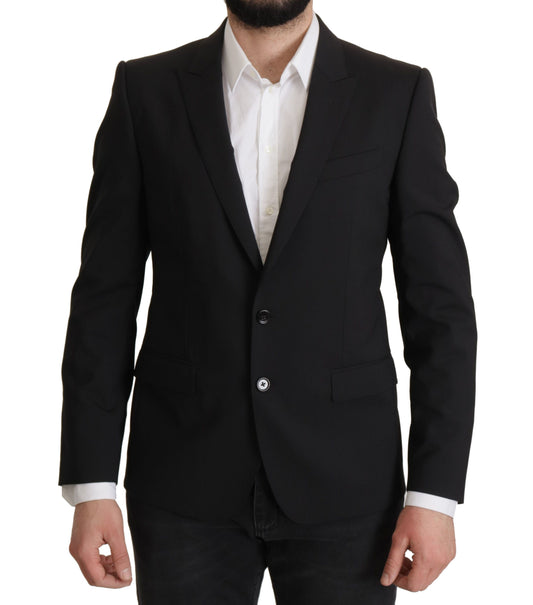 Dolce &amp; Gabbana Schwarze einreihige Jacke MARTINI Blazer