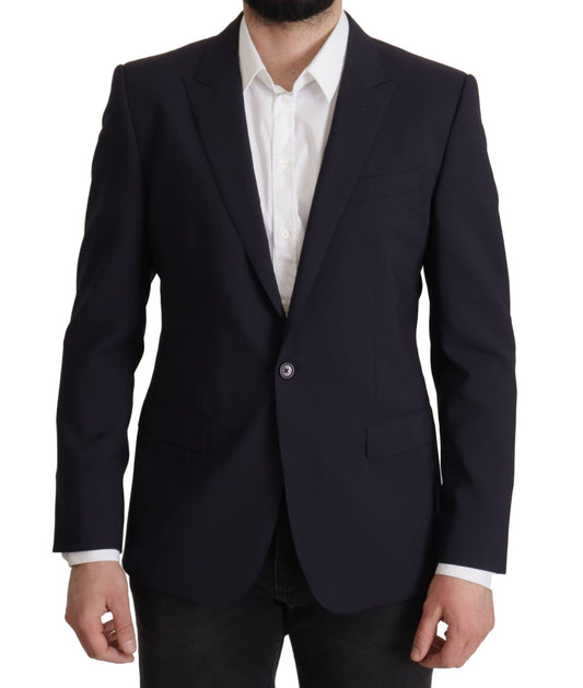 Dolce &amp; Gabbana Blazer MARTINI à simple boutonnage bleu foncé