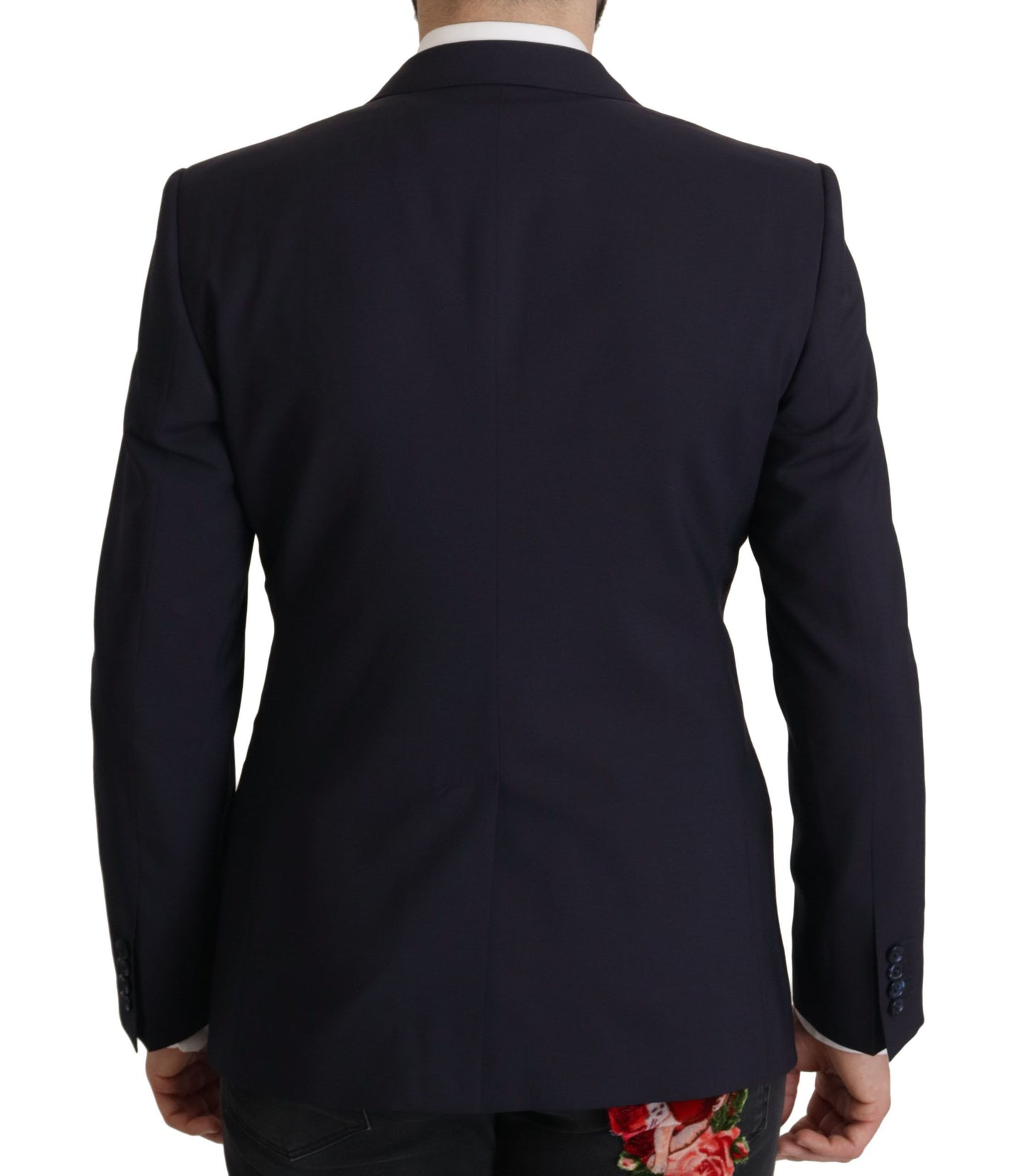 Dolce &amp; Gabbana Dunkelblauer einreihiger MARTINI-Blazer