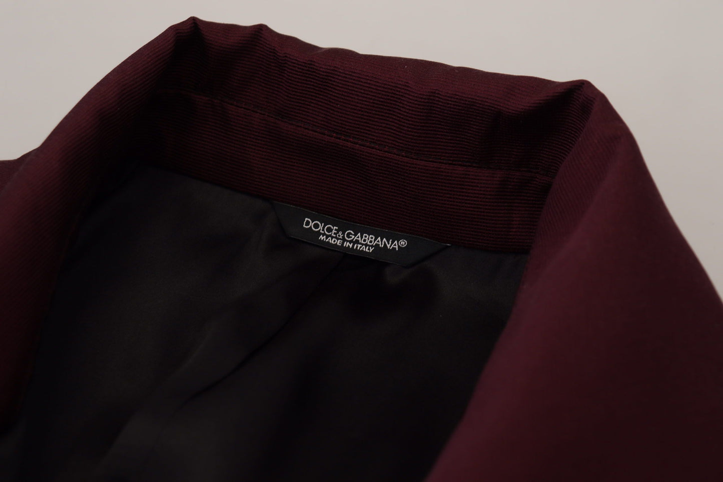 Dolce &amp; Gabbana Veste croisée en polyester bordeaux