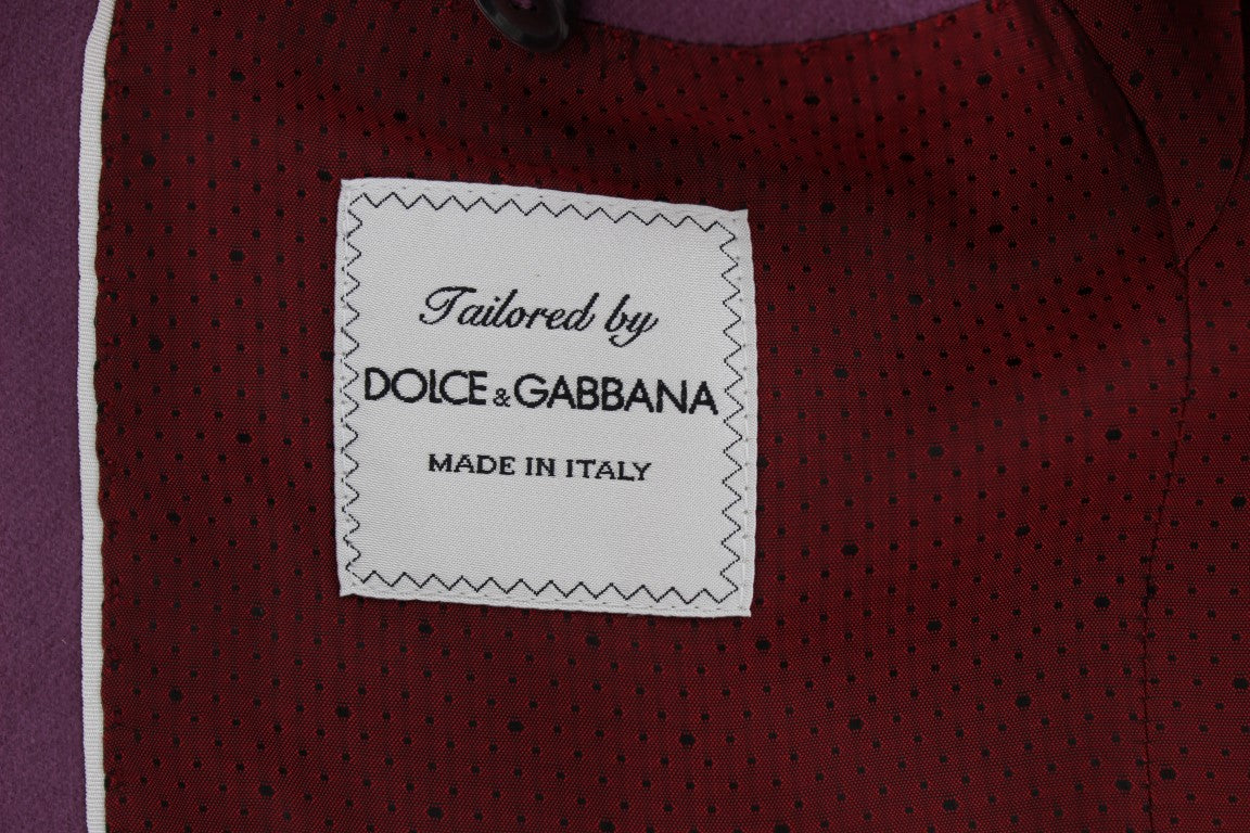 Dolce &amp; Gabbana Veste blazer coupe slim en cachemire violet