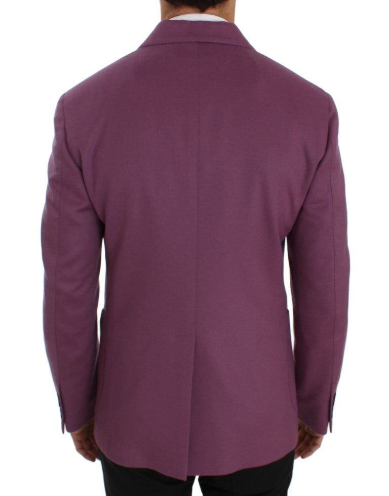 Dolce &amp; Gabbana Veste blazer coupe slim en cachemire violet