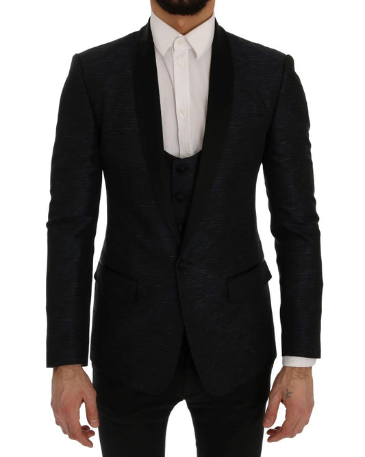 Dolce &amp; Gabbana Blue MARTINI Slim 2-teiliger Blazer