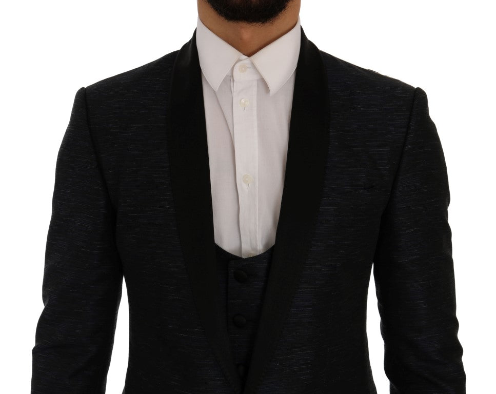 Dolce &amp; Gabbana Blazer 2 pièces slim bleu MARTINI