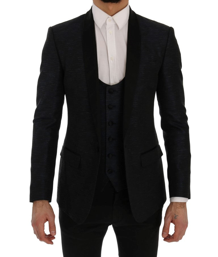 Dolce &amp; Gabbana Blazer 2 pièces slim bleu MARTINI