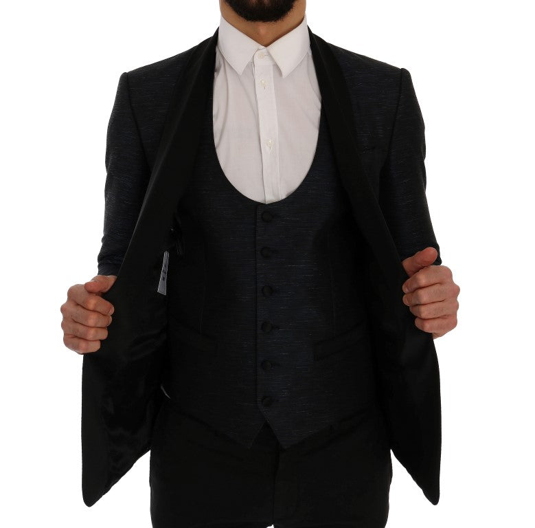 Dolce &amp; Gabbana Blazer 2 pièces slim bleu MARTINI