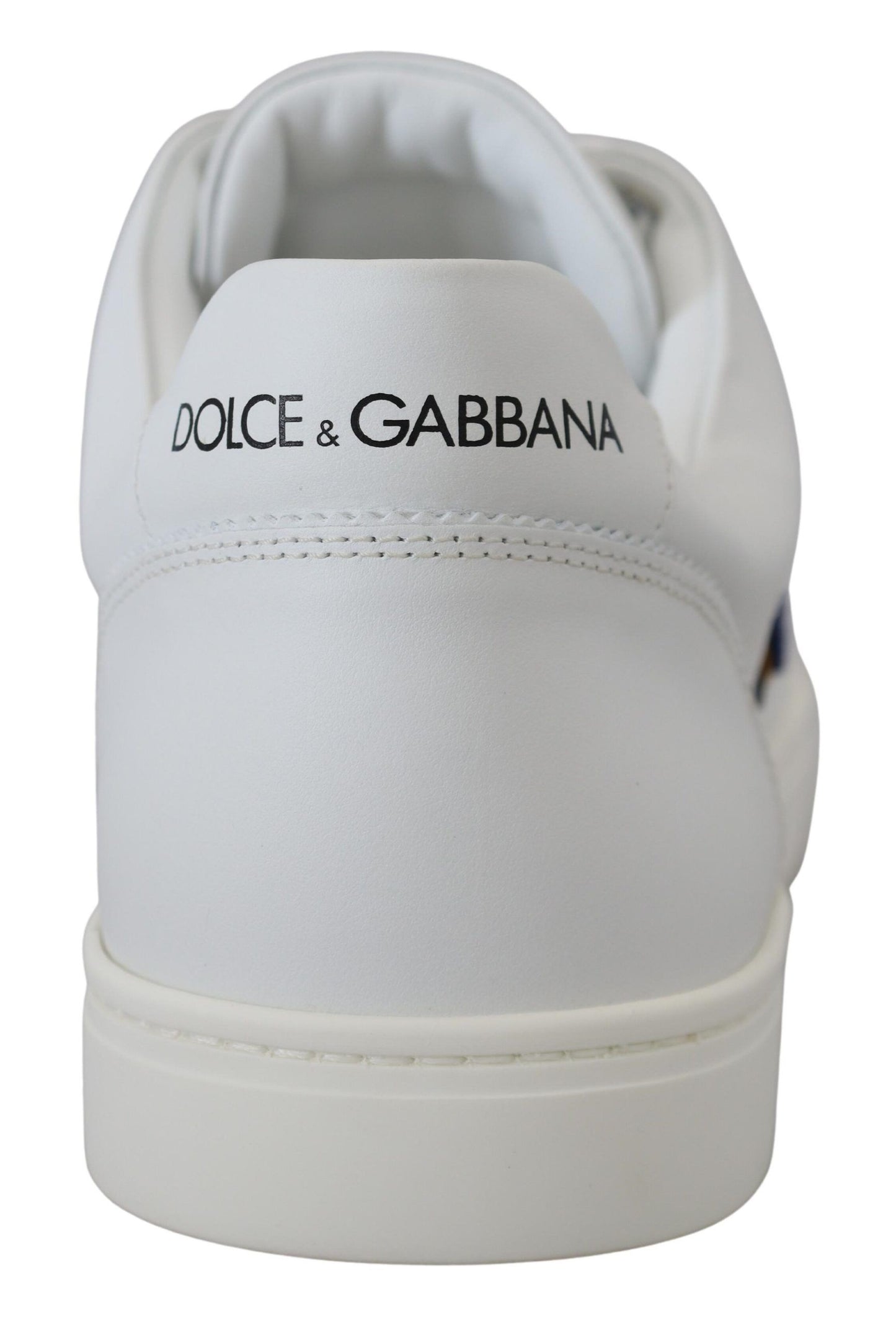 Dolce &amp; Gabbana Freizeit-Sneakers aus weißem Leder mit DG-Logo