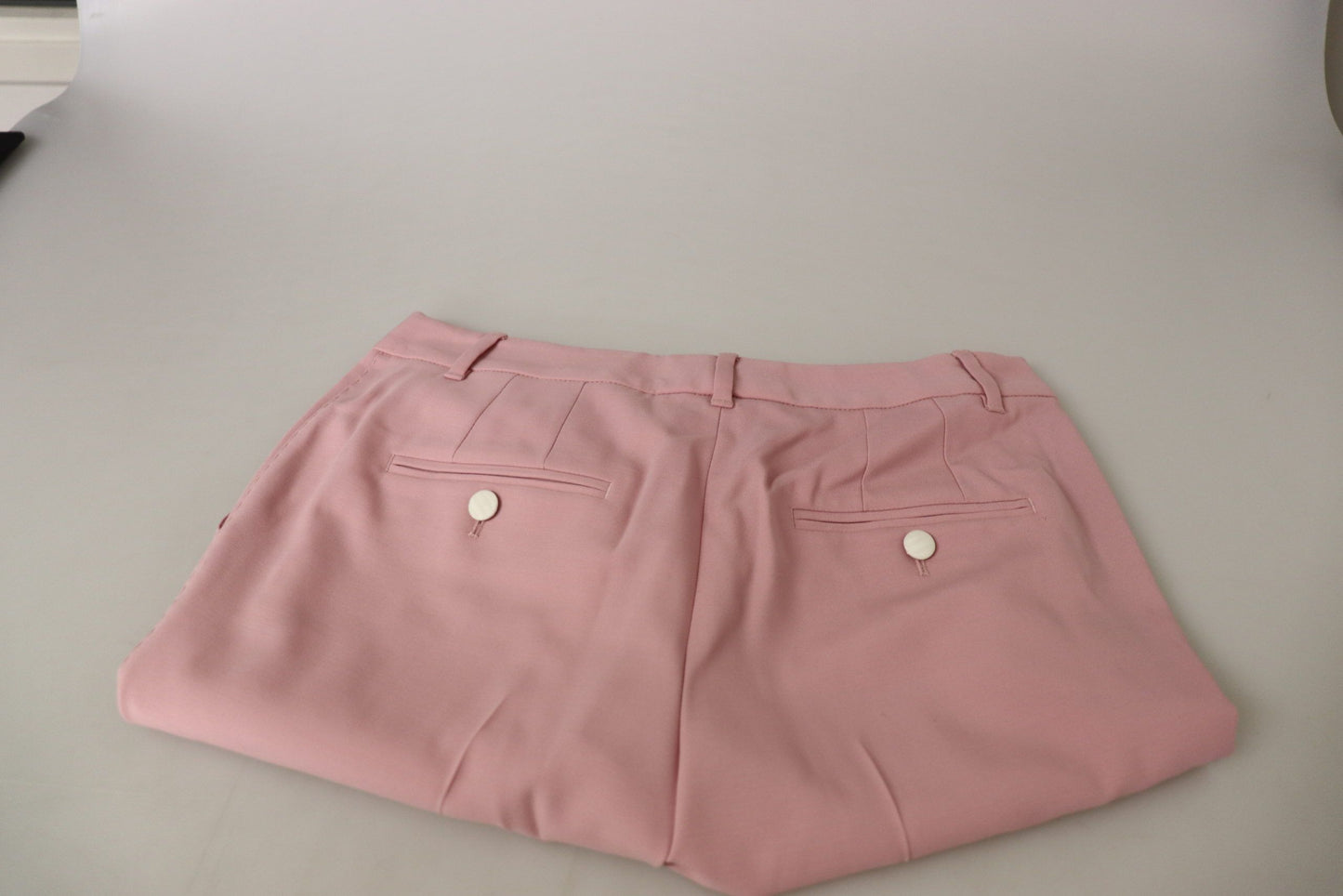 Pantalon droit taille moyenne rose Dolce &amp; Gabbana