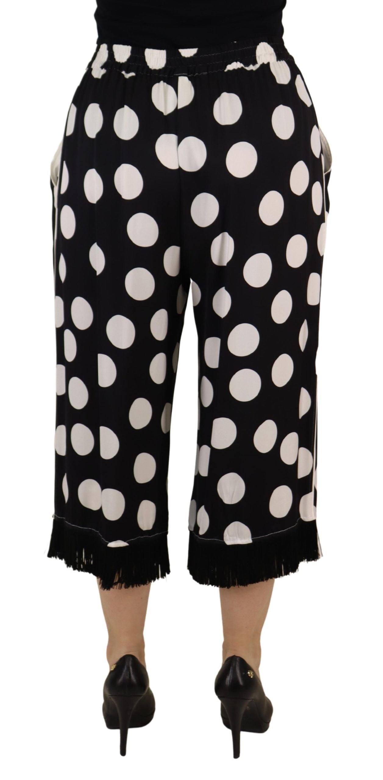 Dolce &amp; Gabbana Pantalon court taille moyenne à pois