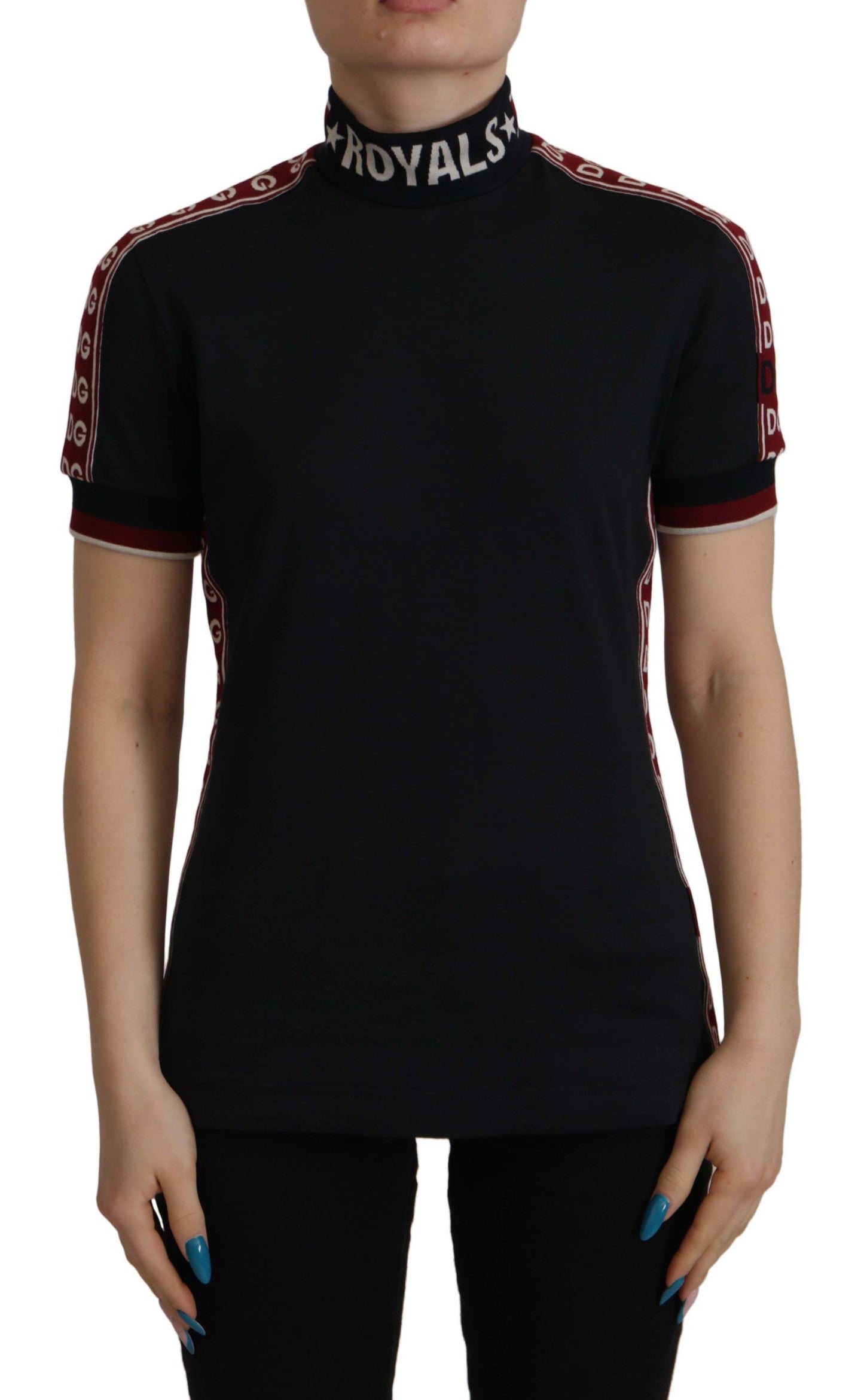 Dolce &amp; Gabbana Schwarzes #DGMillennials T-Shirt aus 100 % Baumwolle